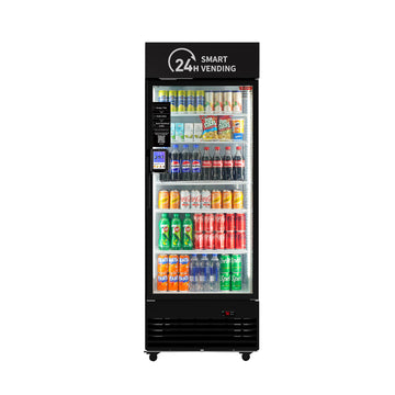 HAHA AI Vending Plus 440 | POS/NFC - 飲料フォーカススマート冷蔵、324本収納スペース付き