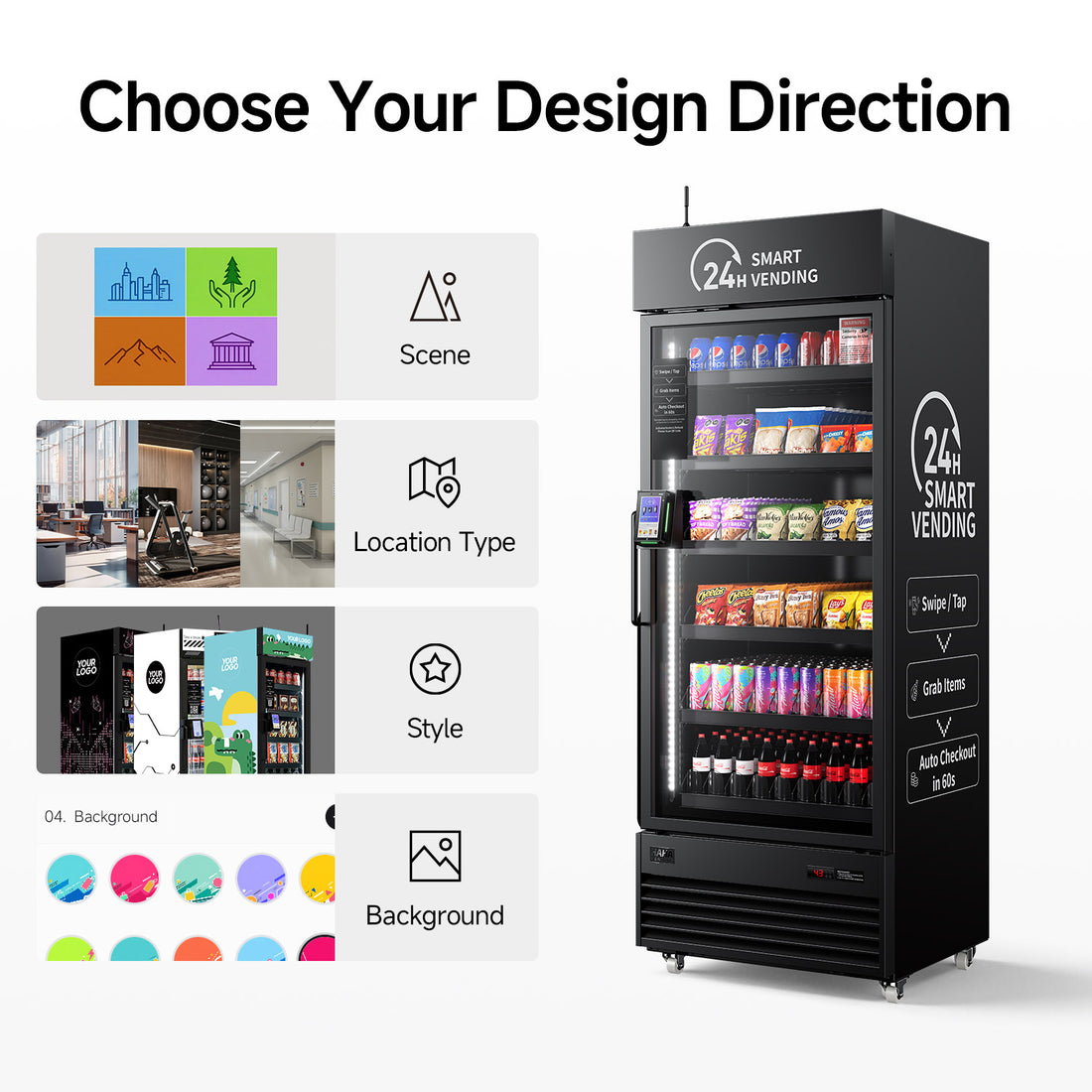 Premium Wrap Package（$250）Scenario-based branded wrap design with richer visual options and a large design library.