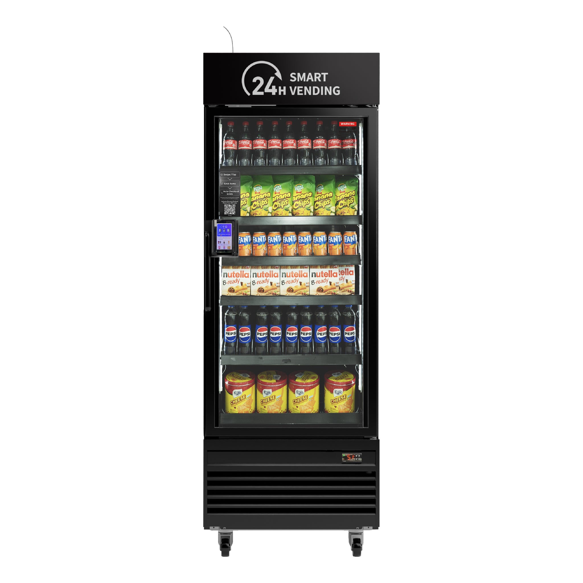HAHA AI Vending Pro 542 | キャッシュレス - 378本のボトルを収納できる24時間年中無休のGrab &amp; Go Vending 